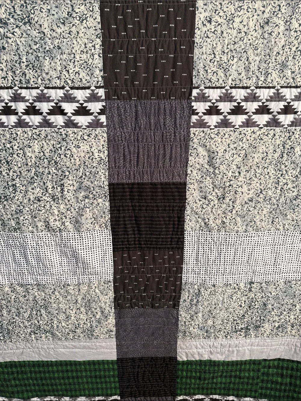 Handmade Patchwork Cotton Quilt - Multicolor